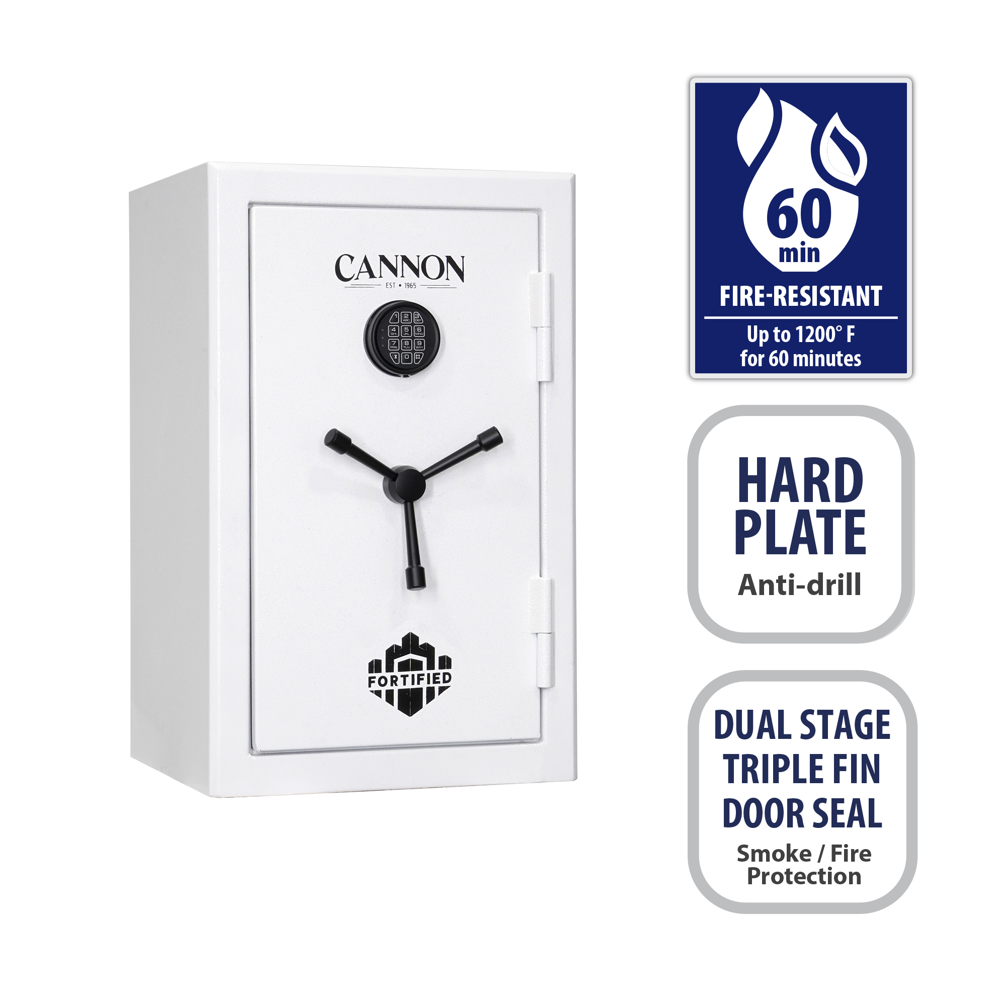 Cannon, 3.2 cu ft 60 min, Fire Safe, Lock Type Electronic, Model# FD3220-H6TEB-23-DS